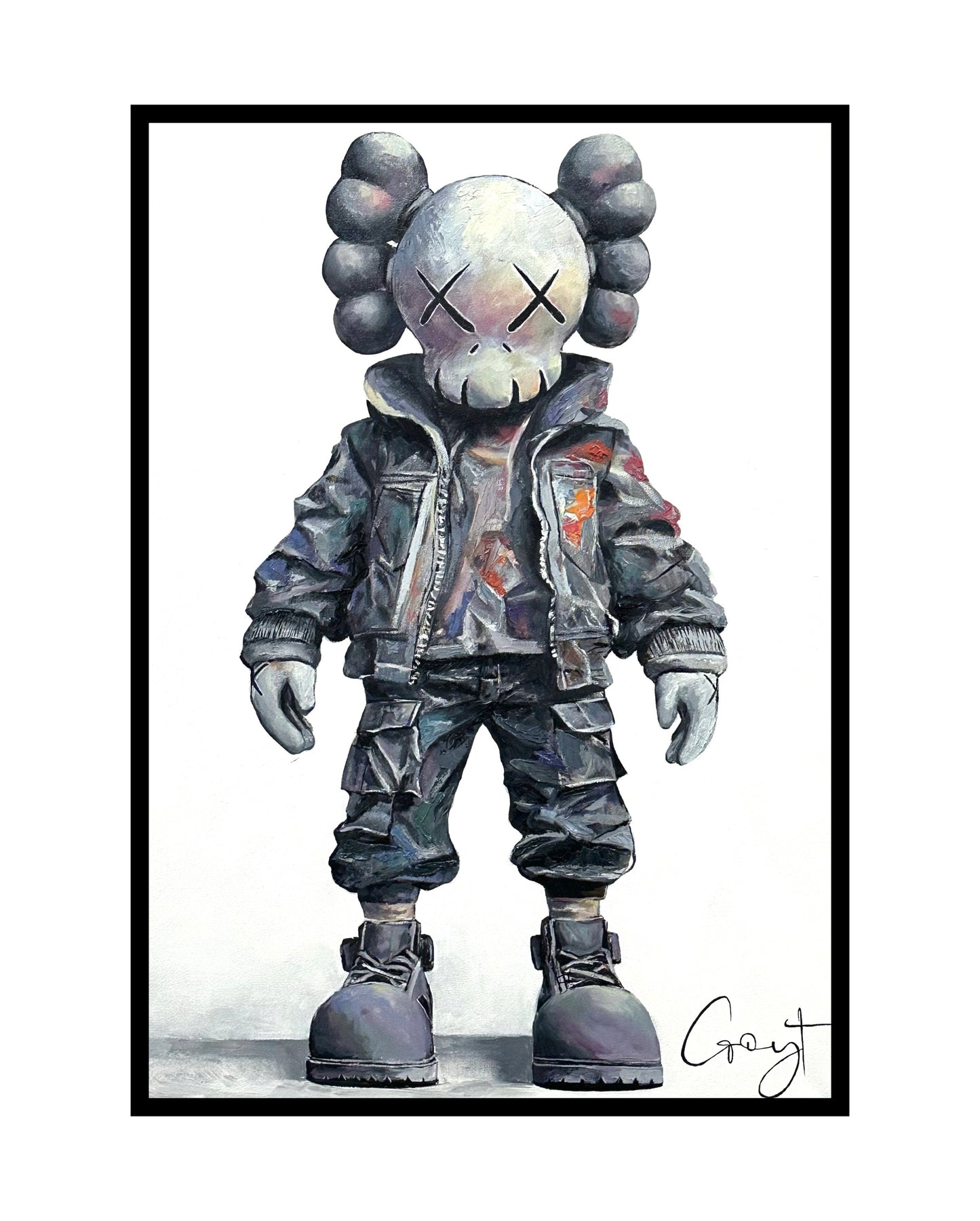 Monochrome KAWS Soldier